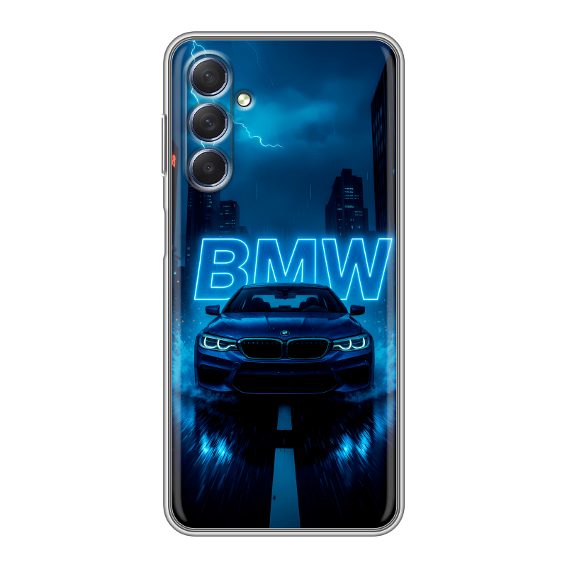 Силиконовый чехол на Samsung Galaxy M54 с принтом BMW БМВ Силиконовый чехол на Samsung Galaxy M54 с принтом BMW БМВ