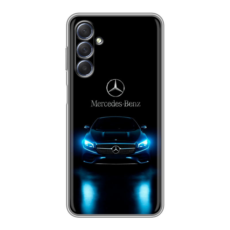 Силиконовый чехол на Samsung Galaxy M54 с принтом Mercedes Мерседес Силиконовый чехол на Samsung Galaxy M54 с принтом Mercedes Мерседес