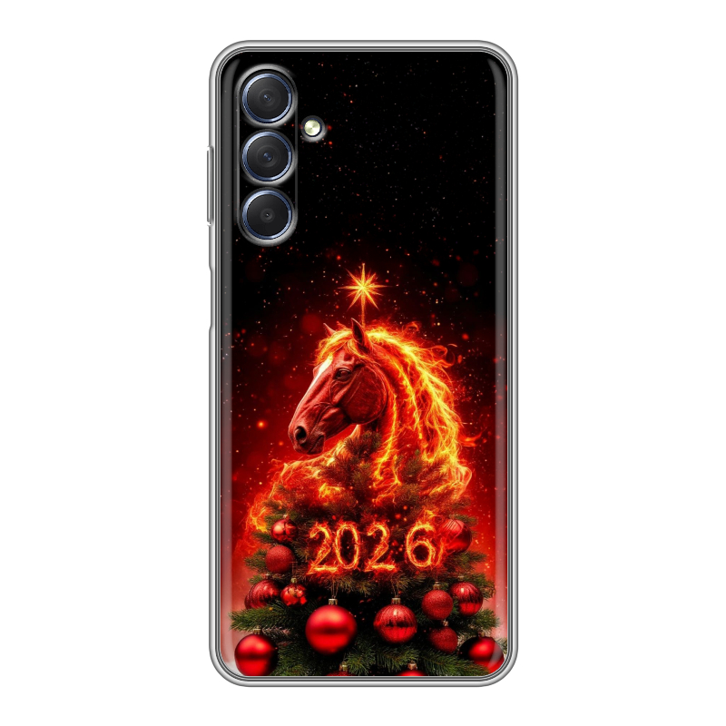 Силиконовый чехол на Samsung Galaxy M54 с принтом Новый год Силиконовый чехол на Samsung Galaxy M54 с принтом Новый год