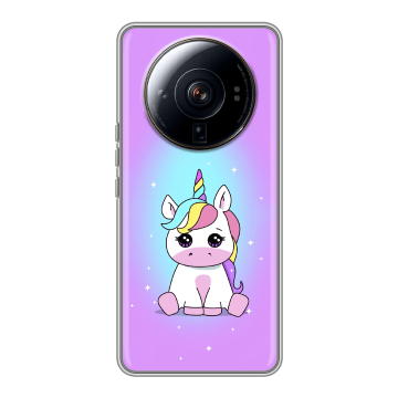 Силиконовый чехол на Xiaomi 12S Ultra с принтом Единорог Силиконовый чехол на Xiaomi 12S Ultra с принтом Единорог