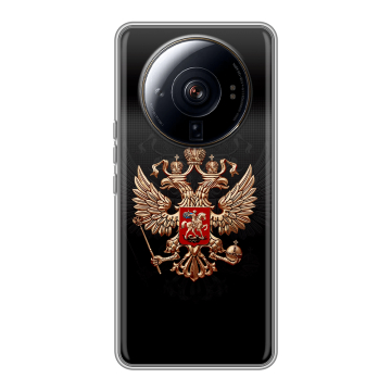 Силиконовый чехол на Xiaomi 12S Ultra с принтом Герб России Силиконовый чехол на Xiaomi 12S Ultra с принтом Герб России