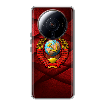 Силиконовый чехол на Xiaomi 12S Ultra с принтом Герб СССР Силиконовый чехол на Xiaomi 12S Ultra с принтом Герб СССР