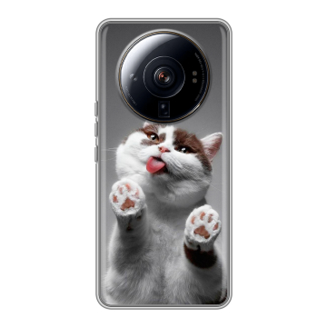 Силиконовый чехол на Xiaomi 12S Ultra с принтом Коты Силиконовый чехол на Xiaomi 12S Ultra с принтом Коты