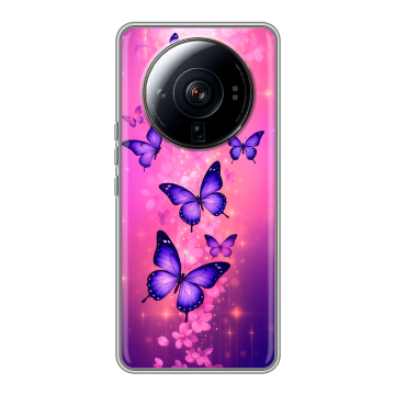 Силиконовый чехол на Xiaomi 12S Ultra с принтом Бабочки