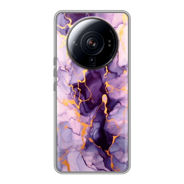Силиконовый чехол на Xiaomi 12S Ultra с принтом Мрамор