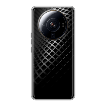 Силиконовый чехол на Xiaomi 12S Ultra с принтом Текстура металла