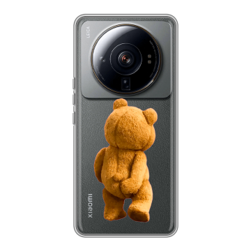 Силиконовый чехол на Xiaomi 12S Ultra с принтом Медведь