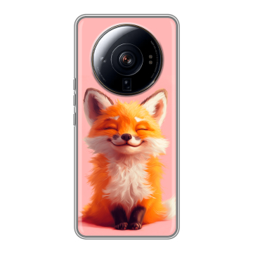 Силиконовый чехол на Xiaomi 12S Ultra с принтом милая лиса