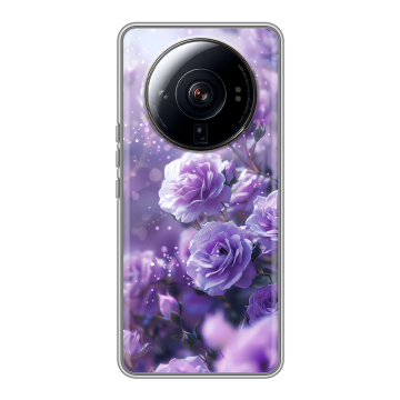 Силиконовый чехол на Xiaomi 12S Ultra с принтом Розы цветы Силиконовый чехол на Xiaomi 12S Ultra с принтом Розы цветы