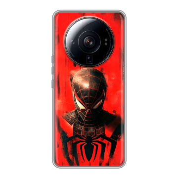 Силиконовый чехол на Xiaomi 12S Ultra с принтом человек паук spiderman