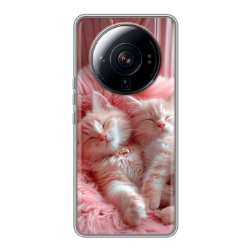 Силиконовый чехол на Xiaomi 12S Ultra с принтом котята котики Силиконовый чехол на Xiaomi 12S Ultra с принтом котята котики