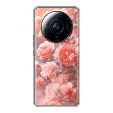 Силиконовый чехол на Xiaomi 12S Ultra с принтом Розы цветы