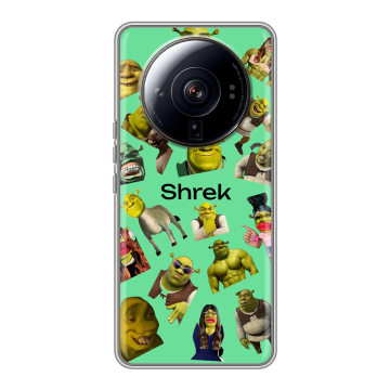 Силиконовый чехол на Xiaomi 12S Ultra с принтом Шрек Shrek Силиконовый чехол на Xiaomi 12S Ultra с принтом Шрек Shrek