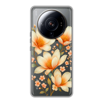 Силиконовый чехол на Xiaomi 12S Ultra с принтом Цветы Силиконовый чехол на Xiaomi 12S Ultra с принтом Цветы