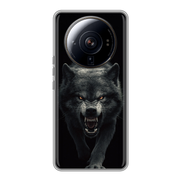 Силиконовый чехол на Xiaomi 12S Ultra с принтом Волк