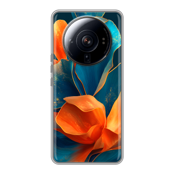 Силиконовый чехол на Xiaomi 12S Ultra с принтом Цветы Силиконовый чехол на Xiaomi 12S Ultra с принтом Цветы