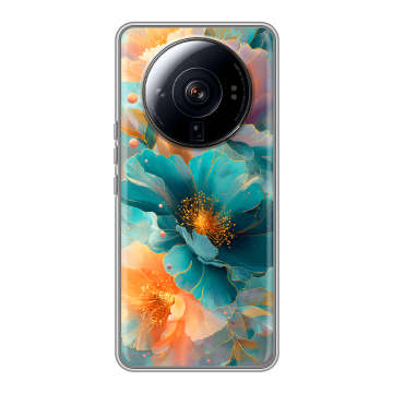 Силиконовый чехол на Xiaomi 12S Ultra с принтом Цветы Силиконовый чехол на Xiaomi 12S Ultra с принтом Цветы
