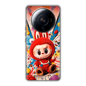 Силиконовый чехол на Xiaomi 12S Ultra с принтом Labubu Лабубу