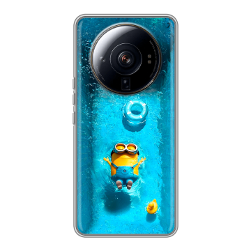 Силиконовый чехол на Xiaomi 12S Ultra с принтом Миньоны Силиконовый чехол на Xiaomi 12S Ultra с принтом Миньоны