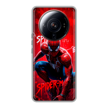 Силиконовый чехол на Xiaomi 12S Ultra с принтом Spiderman Человек паук Силиконовый чехол на Xiaomi 12S Ultra с принтом Spiderman Человек паук