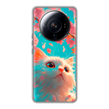 Силиконовый чехол на Xiaomi 12S Ultra с принтом Красивый кот Силиконовый чехол на Xiaomi 12S Ultra с принтом Красивый кот