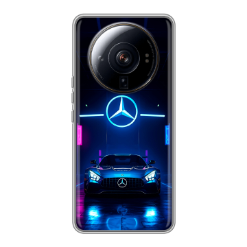 Силиконовый чехол на Xiaomi 12S Ultra с принтом Mercedes Мерседес
