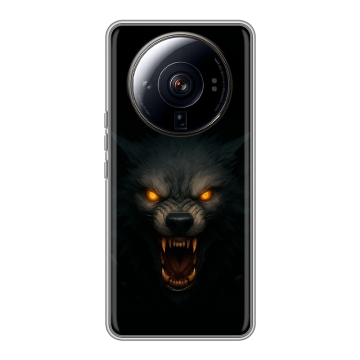 Силиконовый чехол на Xiaomi 12S Ultra с принтом Волк Силиконовый чехол на Xiaomi 12S Ultra с принтом Волк