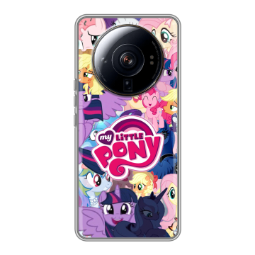 Силиконовый чехол на Xiaomi 12S Ultra с принтом My little pony Дружба чудо Силиконовый чехол на Xiaomi 12S Ultra с принтом My little pony Дружба чудо