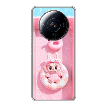 Силиконовый чехол на Xiaomi 12S Ultra с принтом Labubu Лабубу