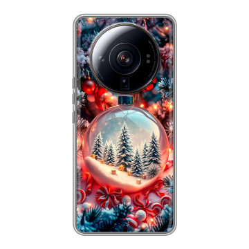 Силиконовый чехол на Xiaomi 12S Ultra с принтом Новый год Силиконовый чехол на Xiaomi 12S Ultra с принтом Новый год