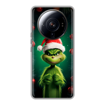 Силиконовый чехол на Xiaomi 12S Ultra с принтом Гринч Новый год Рождество Силиконовый чехол на Xiaomi 12S Ultra с принтом Гринч Новый год Рождество
