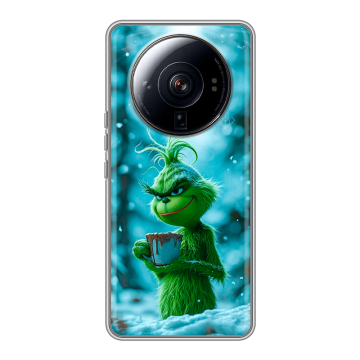 Силиконовый чехол на Xiaomi 12S Ultra с принтом Новый год гринч Силиконовый чехол на Xiaomi 12S Ultra с принтом Новый год гринч