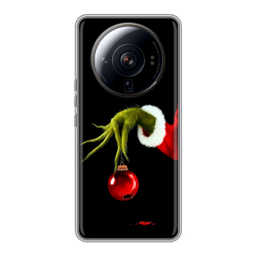 Силиконовый чехол на Xiaomi 12S Ultra с принтом Новый год Гринч Силиконовый чехол на Xiaomi 12S Ultra с принтом Новый год Гринч