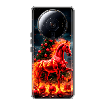 Силиконовый чехол на Xiaomi 12S Ultra с принтом Новый год Силиконовый чехол на Xiaomi 12S Ultra с принтом Новый год
