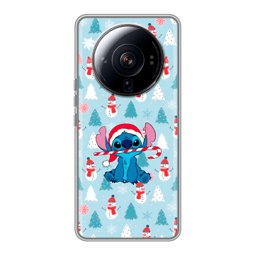 Силиконовый чехол на Xiaomi 12S Ultra с принтом Стич Новый год Силиконовый чехол на Xiaomi 12S Ultra с принтом Стич Новый год