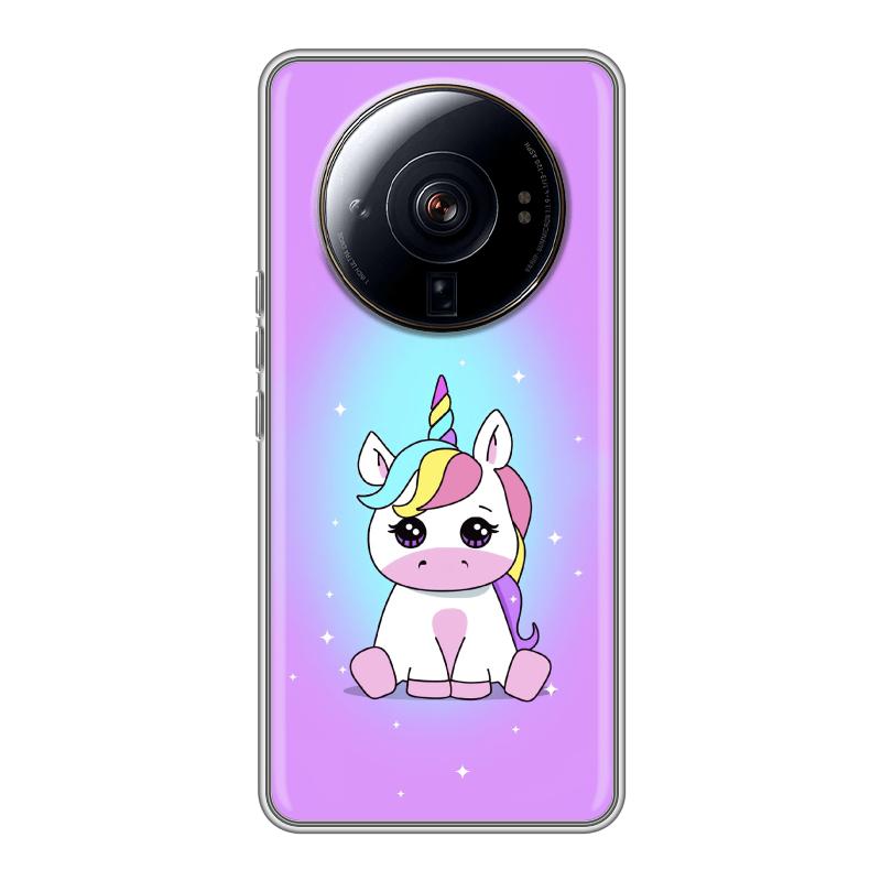 Силиконовый чехол на Xiaomi 12S Ultra с принтом Единорог Силиконовый чехол на Xiaomi 12S Ultra с принтом Единорог