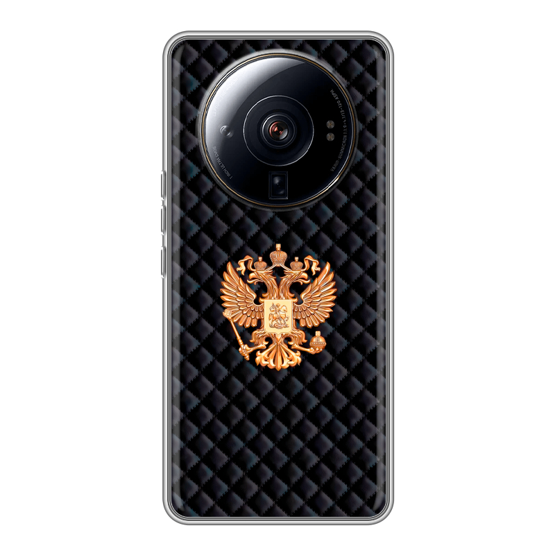 Силиконовый чехол на Xiaomi 12S Ultra с принтом Герб России принт Силиконовый чехол на Xiaomi 12S Ultra с принтом Герб России принт