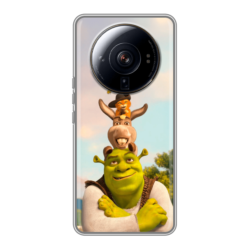 Силиконовый чехол на Xiaomi 12S Ultra с принтом Шрек Shrek Силиконовый чехол на Xiaomi 12S Ultra с принтом Шрек Shrek