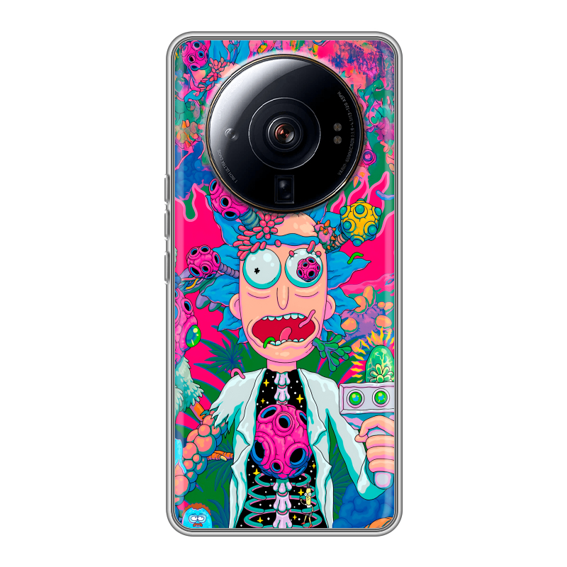 Силиконовый чехол на Xiaomi 12S Ultra с принтом Рик и Морти Rick Morty Силиконовый чехол на Xiaomi 12S Ultra с принтом Рик и Морти Rick Morty