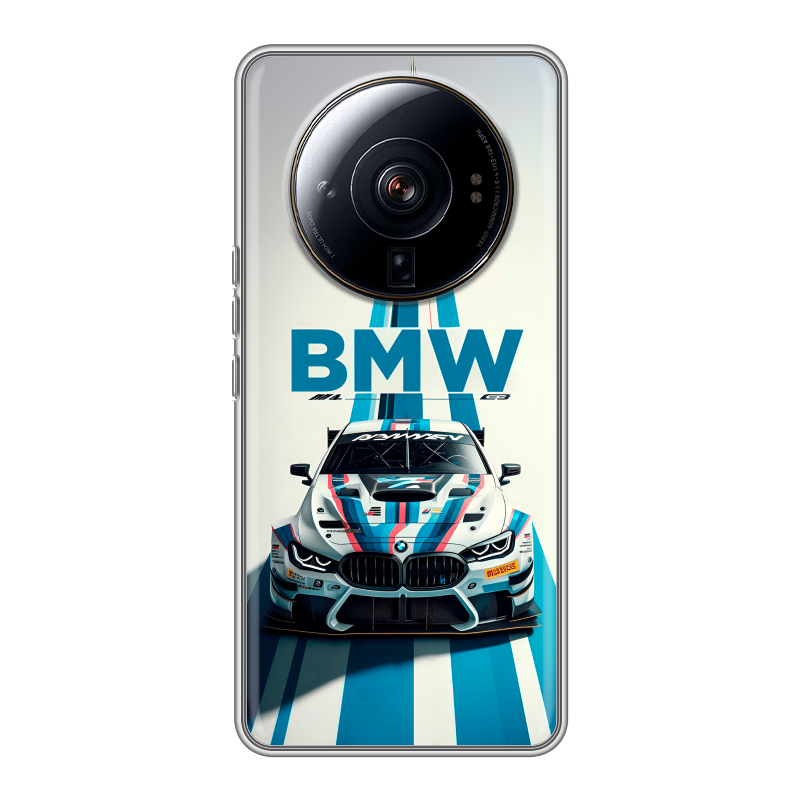 Силиконовый чехол на Xiaomi 12S Ultra с принтом БМВ BMW Силиконовый чехол на Xiaomi 12S Ultra с принтом БМВ BMW