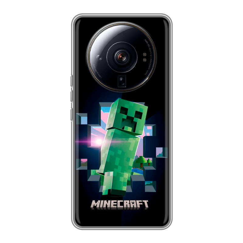 Силиконовый чехол на Xiaomi 12S Ultra с принтом Майнкрафт Minecraft Силиконовый чехол на Xiaomi 12S Ultra с принтом Майнкрафт Minecraft