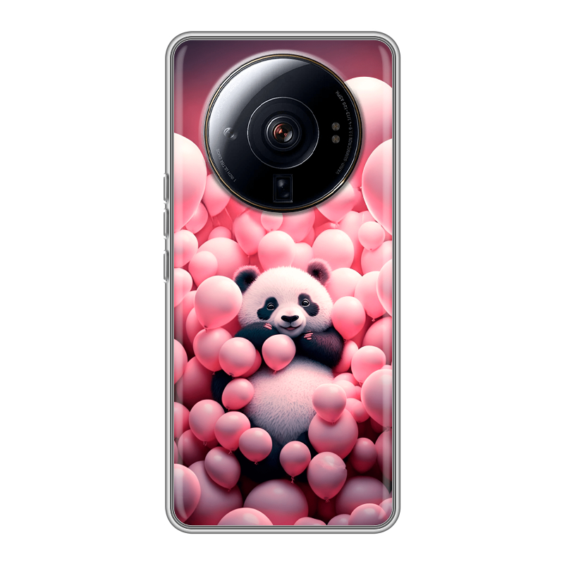 Силиконовый чехол на Xiaomi 12S Ultra с принтом Панда Силиконовый чехол на Xiaomi 12S Ultra с принтом Панда