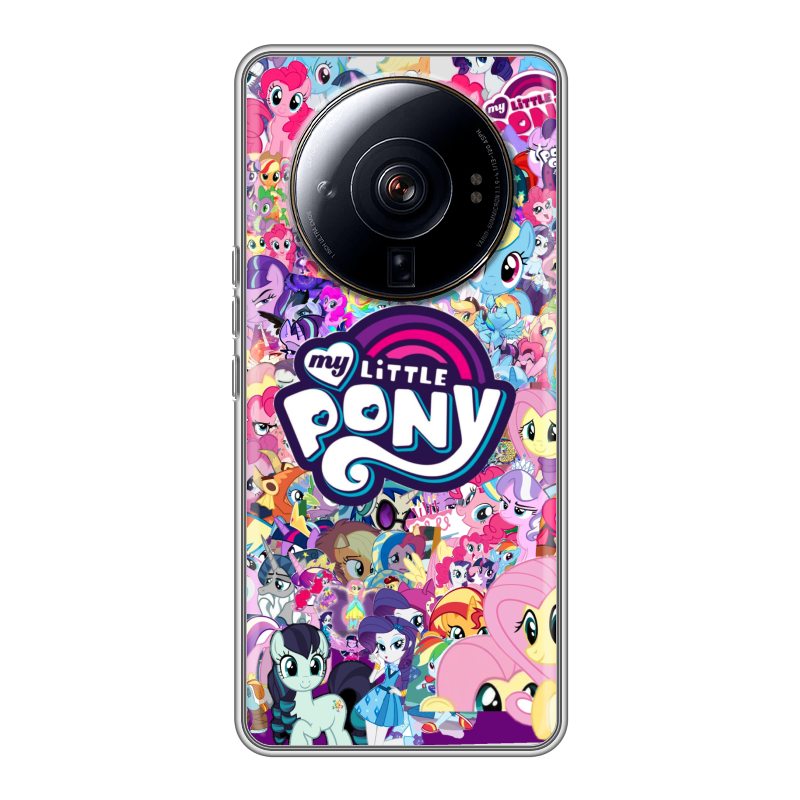 Силиконовый чехол на Xiaomi 12S Ultra с принтом My little pony Дружба чудо Силиконовый чехол на Xiaomi 12S Ultra с принтом My little pony Дружба чудо