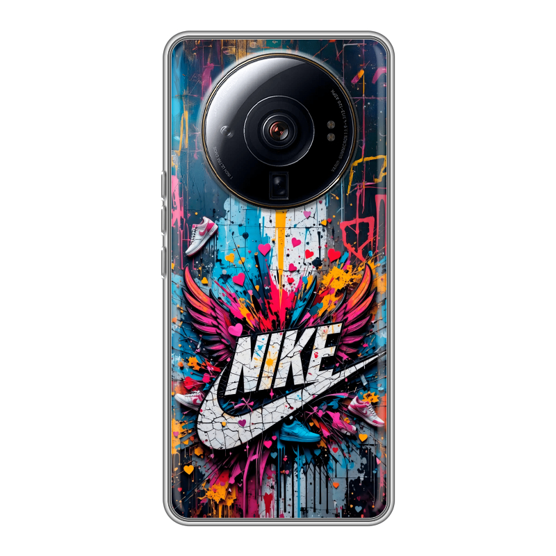 Силиконовый чехол на Xiaomi 12S Ultra с принтом Nike Найк Силиконовый чехол на Xiaomi 12S Ultra с принтом Nike Найк