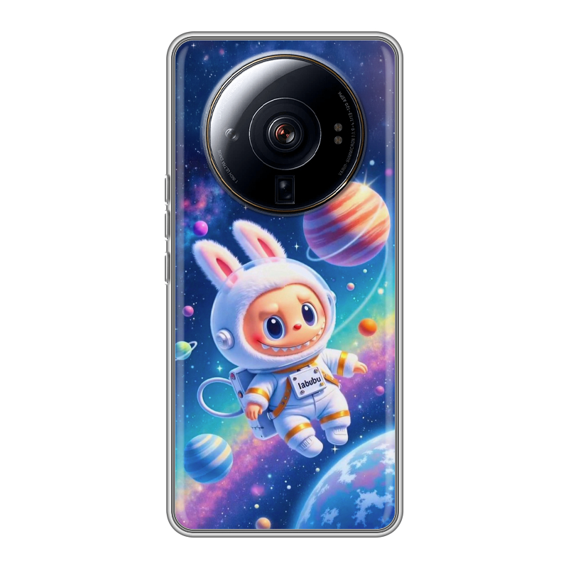 Силиконовый чехол на Xiaomi 12S Ultra с принтом Labubu Лабубу Силиконовый чехол на Xiaomi 12S Ultra с принтом Labubu Лабубу