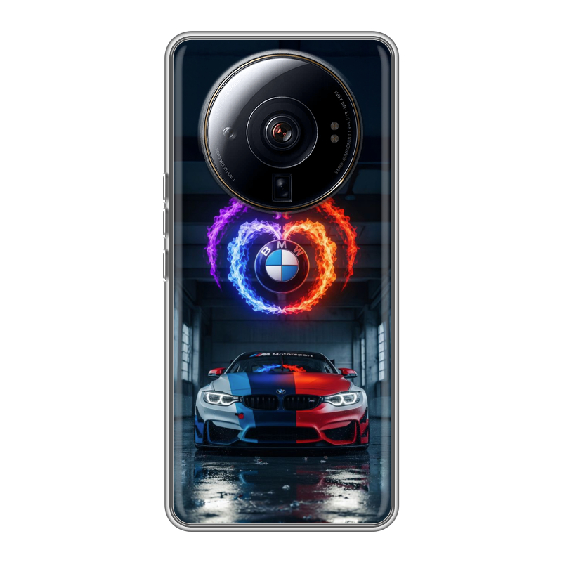 Силиконовый чехол на Xiaomi 12S Ultra с принтом BMW БМВ Силиконовый чехол на Xiaomi 12S Ultra с принтом BMW БМВ
