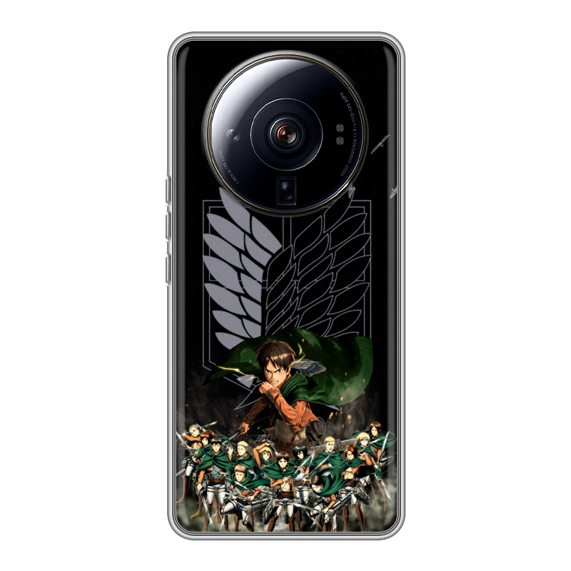 Силиконовый чехол на Xiaomi 12S Ultra с принтом Атака титанов Силиконовый чехол на Xiaomi 12S Ultra с принтом Атака титанов