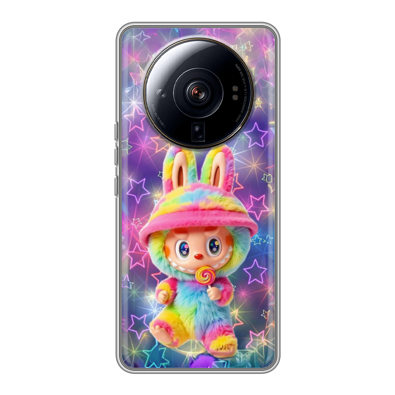 Силиконовый чехол на Xiaomi 12S Ultra с принтом Labubu Лабубу Силиконовый чехол на Xiaomi 12S Ultra с принтом Labubu Лабубу