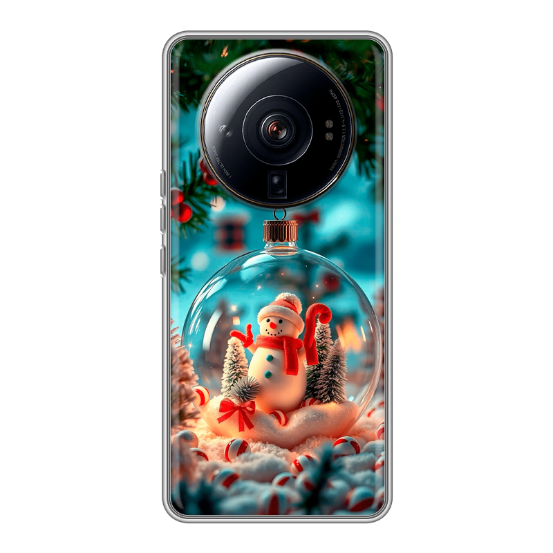 Силиконовый чехол на Xiaomi 12S Ultra с принтом Новый год Силиконовый чехол на Xiaomi 12S Ultra с принтом Новый год