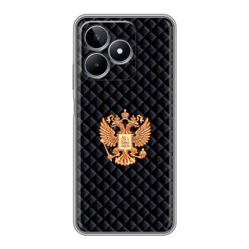 Силиконовый чехол на Realme C53 с принтом Герб России принт Силиконовый чехол на Realme C53 с принтом Герб России принт